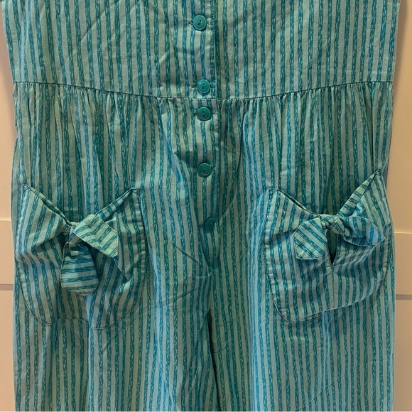 Vintage Laura Ashley Romper Jumper Jumpsuit - Picture 2 of 12